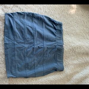 Blue Bodycon mini skirt